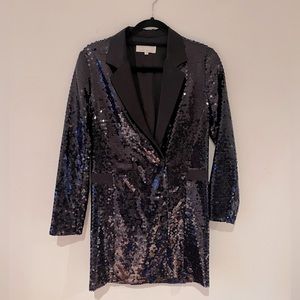 Fleur du mal sequin blazer dress